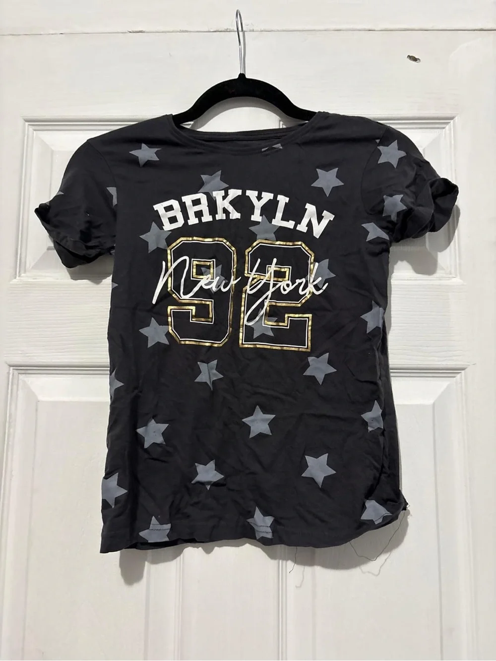 Kids BRKYLN 92 Star Graphic Short Sleeve Tee - Black